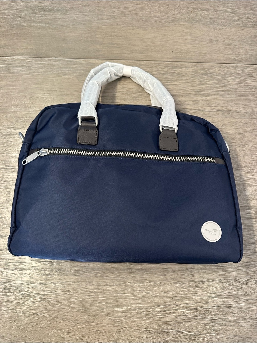 Navy Men's Travel Tote Bag with Top Handles Lufthansa